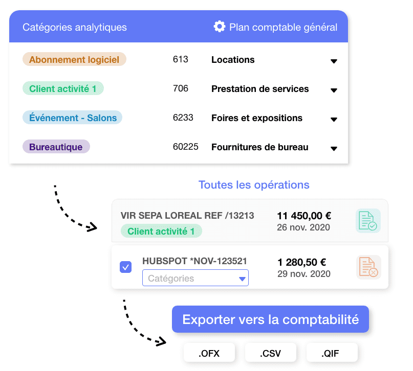 Export comptable RocketChart